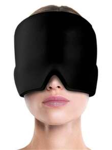 SHEIN 1 件装冷却凝胶冰袋头帽，冷/热疗法缓解头痛，舒缓偏头痛，冷敷睡眠面罩，凝胶冰帽用于头部和眼睛的物理冷却，减轻头痛和肿胀 - 黑色 - 查看 10