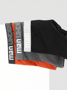 10pcs Men's Soft Breathable Comfortable Letter Waistband Briefs  Multipack Underwear - Multicolor - View 5