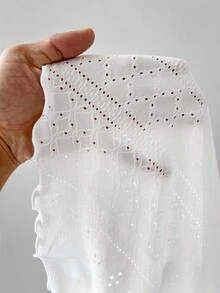 Coolane Damen Winter/Herbst Streetwear Vintage Y2K Date Night Lässig Offene Strick Spitze Dehnbar Komfortabel Weiß Off-Shoulder Langarm Tops