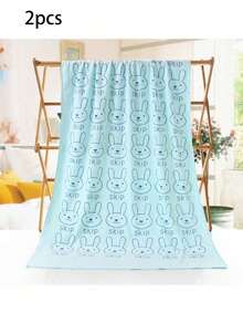 1/2 件超强吸水超细纤维狗毛巾 - 速干宠物美容浴巾，带有柔软卡通印花设计，适合小型犬到大型犬，可手洗 - 彩色 - 查看 21