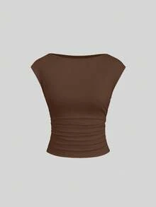 Sweetra 3件套性感露背透气吸湿排汗修身女式短袖上衣/T恤 - 彩色 - 查看 3