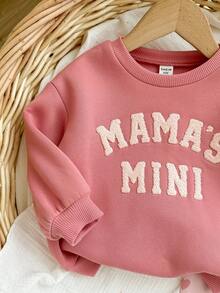 SHEIN Babygirl 可爱字母印花长袖卫衣套装，秋冬