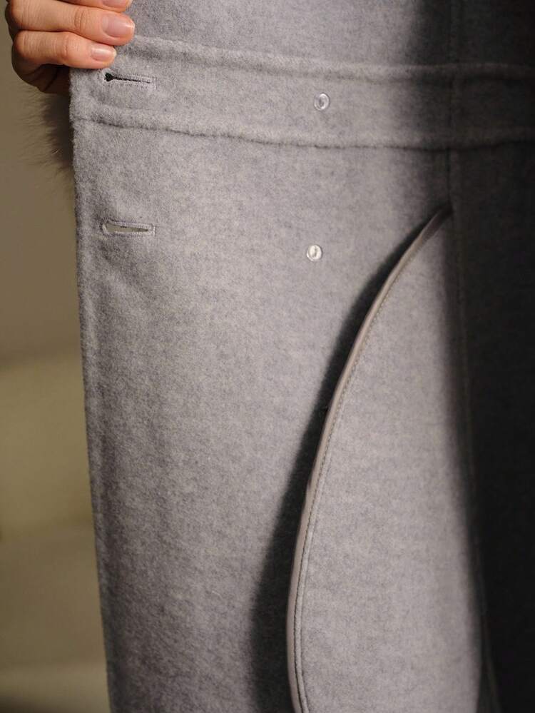 WOOL DOUBLE BREASTED OVERCOAT