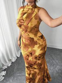 Elenzga Halloween Plus Size Dresses - Yellow - View 6