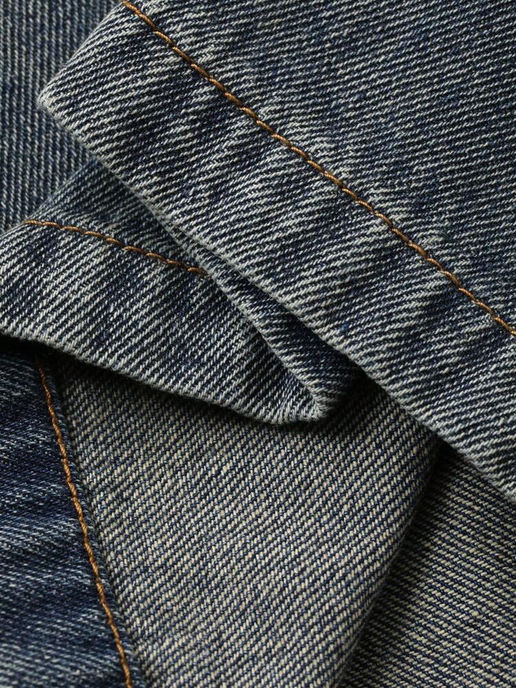 Autumn/Winter New Loose Casual Distressed Washed Women Denim Set