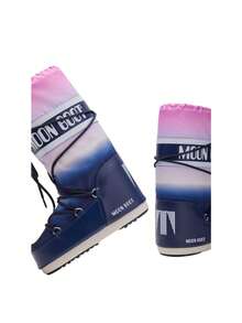 Moon Boot Icon Moonrise Women's Snow Boots Print Blue 80D1402920 - Moonrise Blue - View 5