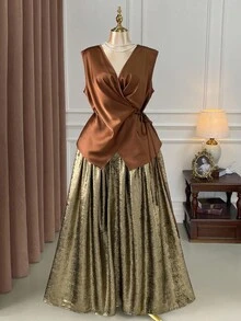 DreamSkyne 万圣节大码衬衫 - 棕色 - 查看 5