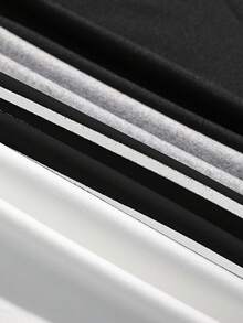 SHEIN EZwear 4件套女士休闲黑白条纹性感修身吊带背心，夏季 - 彩色 - 查看 5