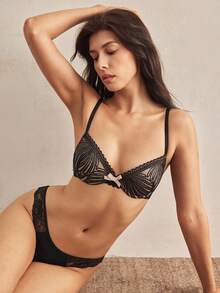 Charlaine 1 Peça Sutiã com Bojo Rendado Feminino