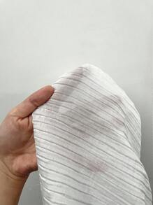 INAWLY 纯色蝙蝠袖休闲宽松夏季T恤 - 白色 - 查看 7