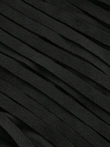 SHEIN Tall CURVE Plus Size Women's Vintage Hippie Rivet Fringe Black A-Line Skirt, Fall Winter Skirt, Summer, Valentine,Daily Life, Commuting, Studying, Teachers, Meetings, Office,Graduation Ceremony, Elegant, Casual,Black Skirt - Black - View 5