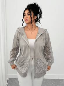 Elenzga 万圣节大码夹克 - 卡其色 - 查看 4