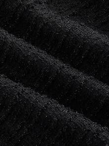 SHEIN MOD 大码拼色拼接优雅通勤休闲商务连衣裙