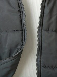 Genkimix Kids 秋冬新款简约厚连帽夹克，适合青少年男孩休闲宽松拉链外套