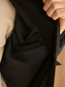 HIMLAND Men's Casual Lightweight Stand Collar Jacket, Winter Outerwear - Black - View 8