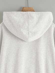 INAWLY Women's Fashionable Versatile Letter Print Casual Sweatshirt Sweatshirt