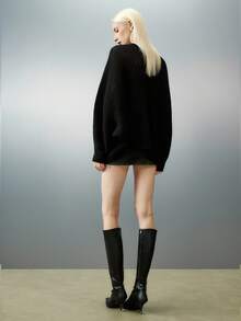 Airlisse Batwing Sleeve Ribbed Knit Cardigan,Long Sleeve Tops Fall Winter Cloth For Women