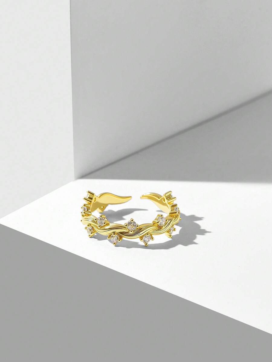 MOTF PREMIUM 18K GOLD PLATED ZIRCONIA RING