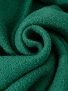 SHEIN Explorewe 女童休闲拼布夹克，正面和袖子绣有字母，斜插口袋，白色纽扣，适合上学、通勤、购物、运动、郊游，可搭配长袖、背心、裤子、运动裤 - 綠色 - 查看 5