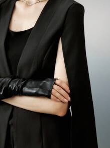 Airlisse Cloak Sleeve Open Front Blazer Fall Cloth For Women