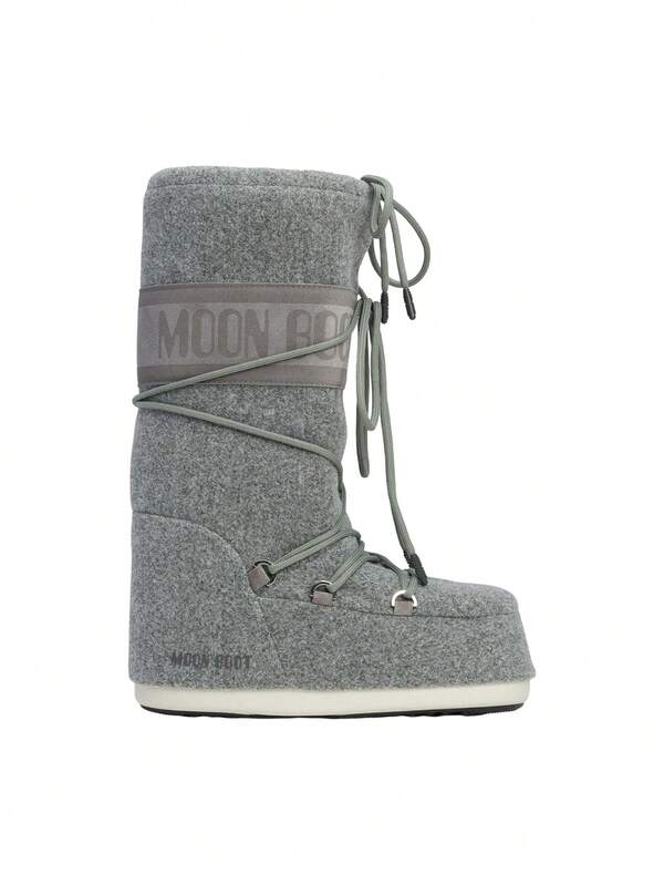Moon Boot Icon Felt Women's Snow Boots Grey 80D1402950