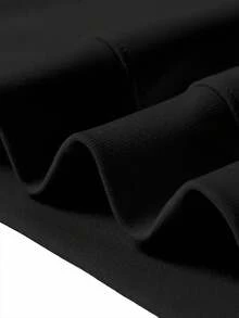 Áo nỉ dài tay có mũ trùm đầu dáng rộng thoải mái dành cho nữ mặc hàng ngày và ngoài trời - màu đen - Xem 4