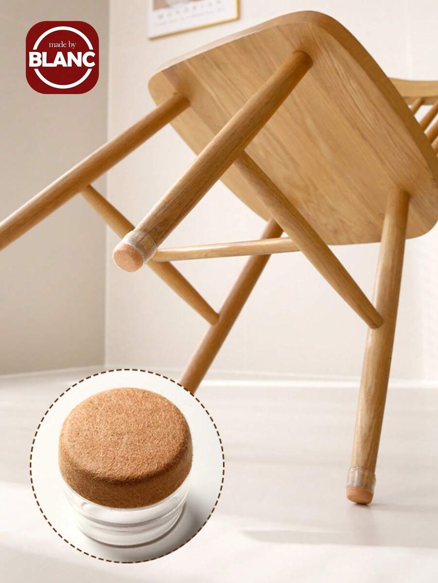 Madebyblanc Silent Table And Chair Foot Covers Thick Wear-Resistant Silicone Table Leg Pads Table Footstool Silent Non-Slip Protective Cover - Multicolor - View 1