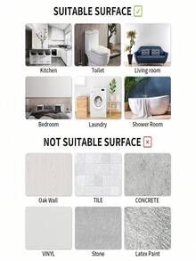 SHEIN 10PCS Thick Waterproof Anti-Slip Wear-Resistant Self-Adhesive Floor Stickers, Wood Grain Printed Pattern, Easy Peel And Stick, Home Decor Vinyl Tile Stickers, 7.87 X 11.81 Inches, Stickers, Wall Decal, Vinyl Decal For Home Decorations, Spring Decoration Items Refresh Your Home, Festival Decoration Stickers Gifts Birthday Graduation Floor Tiles Flooring Floor Tiles Self Adhesive Floor Tiles Peel Stick Living Room Decor Room Decor Kitchen - Multicolor - View 6