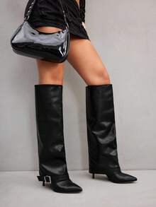 CUCCOO SZL 黑色尖头细高跟踝靴 - 黑色 - 查看 9