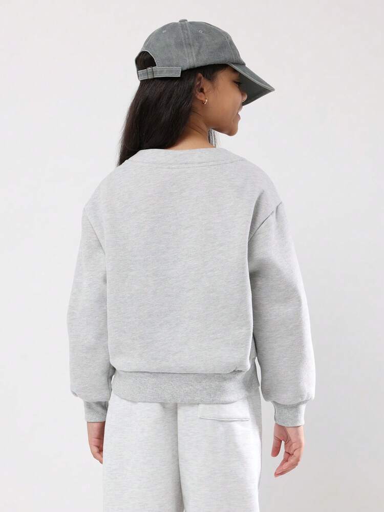 V Neck Button Front Cardigan With Front Pockets