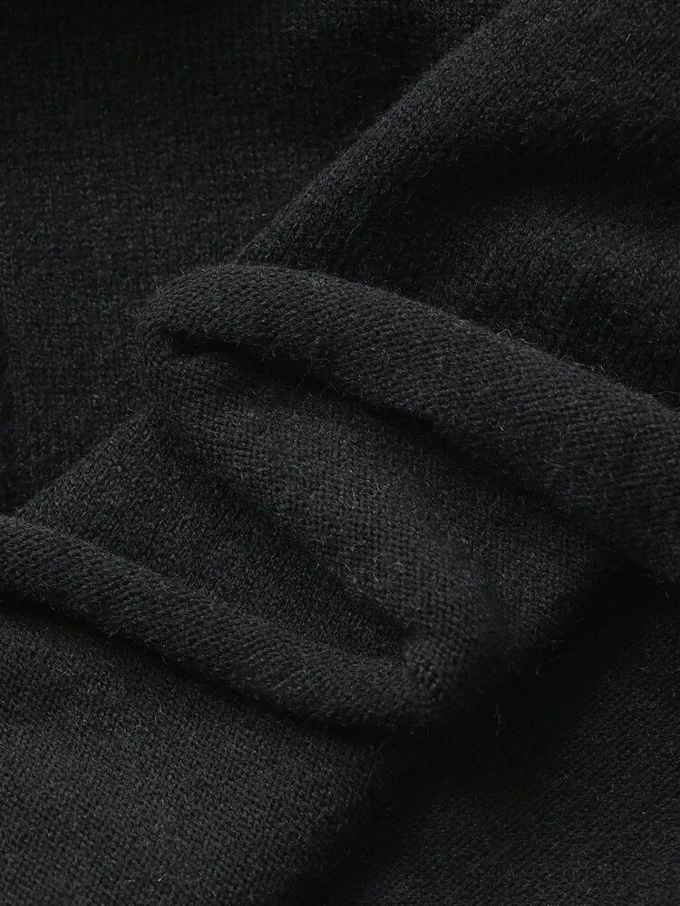 Women's Crew Neck Long Sleeve Fitted Long Sweater Dress