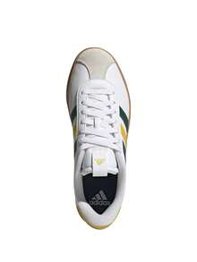 Adidas VL Court 3.0 Men's Sneakers White / Collegiate Green / Utility Yellow JI1756 - CloudWhite/CollegiateGreen/UtilityYellow - View 4