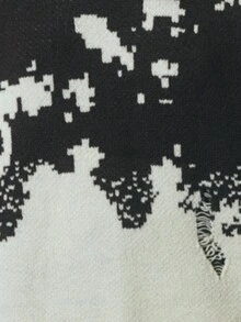 TypaGal The Distressed Knit Sweater Blends Goth And Alternative Style Into Fall Clothes, Winter Wear, And Halloween Costumes. Its Rugged Pattern Gives Character To Autumn Looks And Casual Layering. - Coffee Brown - View 5