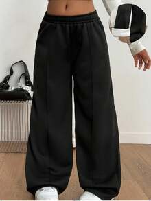 Sparklyn 少女休闲街头时尚学院风加厚保暖运动裤，秋冬季，圣诞节服装