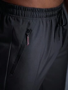 DRIFTMERE Men's Ice Cool Zip Pocket Drawstring Waist Long Pants, Fall, Jogging, Gym, Track Pants