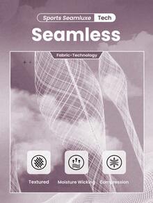 Easithlete Quần legging bó cạp cao liền mạch có gân dành cho nữ - Quần legging mềm mại như làn da thứ hai, nhanh khô, thoáng khí, co giãn 4 chiều, dùng để chạy bộ, đạp xe, tập yoga, bóng chày, thường ngày, màu đen - Màu đỏ tím - Xem 3