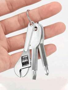 3pcs Mini Screwdriver Set With Keychain, Adjustable Metal Pocket Tool Kit, Suitable For Camping Accessories, Multifunctional Mini Wrench Keyring - Universal Tools For Car, Bicycle, Motorcycle Repair - Creative Gifts For Men - Multicolor - View 19