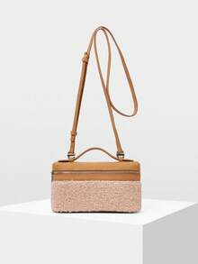PREMIUM SQUARE OPENWORK BAG - Rose Gold - View 5
