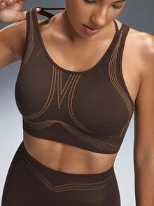Powerista Women Sports Bras - Brown - View 5