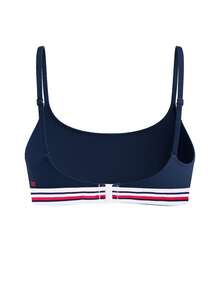 Tommy Hilfiger Tops de biquíni femininos - Azul marinho - Ver 5