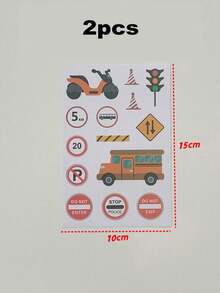 Cartoon Diy Road Rail Transit And Paper Tape Railway Road Tape Car Train Corner Sticker Home Decoration Sticker, Stickers, Wall Decal, Vinyl Decal For Home Decorations, Spring Decoration Items Refresh Your Home, Rama Decoration Stickers Gifts Birthday Graduation Back To School Room Decor School Supplies - Black and White - View 13