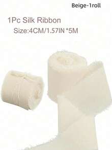 1/3/9 卷手工雪纺丝带流苏 1.5 英寸 X 5.5 码磨边丝带，适用于婚礼请柬、新娘花束、礼品包装、蝴蝶结制作、工艺品、派对装饰 - 彩色 - 查看 32