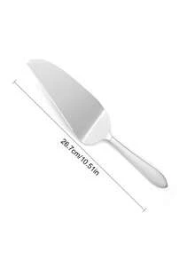 Cirelle 1 pieza Pala para servir pasteles, pizza, tartas, pastelería, cortadora y rebanadora de postre de acero inoxidable, herramienta de cocina para hornear en el hogar, lo esencial de la cocina Rama, suministros para restaurantes de alta gama - Plateado - Ver 5