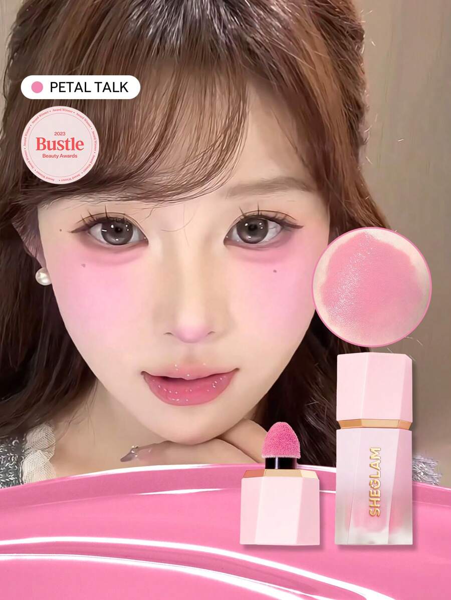 SHEGLAM Color Bloom Liquid Blush-Petal Talk  Liquid Blush Liquid Waterproof Long Lasting High Pigment Non-Fading  Natural Lasting Glow Lightweight Face Makeup Blush Rare Brand Beauty Makeup Face Paint Cosmetic For Women Girls Perfect For Fall Winter Ideal For Y2K Fancy Fashion Suitable For Birthday Christmas Present Party Ready Best Color