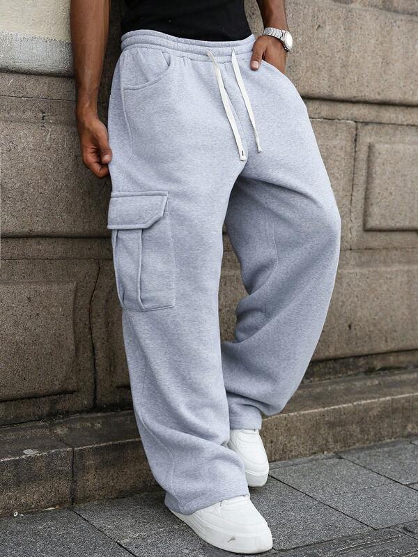 Manfinity EMRG Men's Loose Fit Casual Sweatpants, Versatile Street Style Joggers Suitable For Streetwear, Casual Daily Wear, Weekend Outings, Music Festivals, Social Gatherings And More. This Pant Is An Essential Versatile Piece In A Man's Wardrobe, Making It A Great Gift For Boyfriends Or Husbands. Oversized Sweatpants  Sweats Sweatpants Wide For Men Pro Club Sweat Pants Grey Baggy Sweatpants