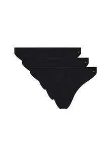 Tommy Hilfiger 3 Pack Women's Briefs - Black - View 1