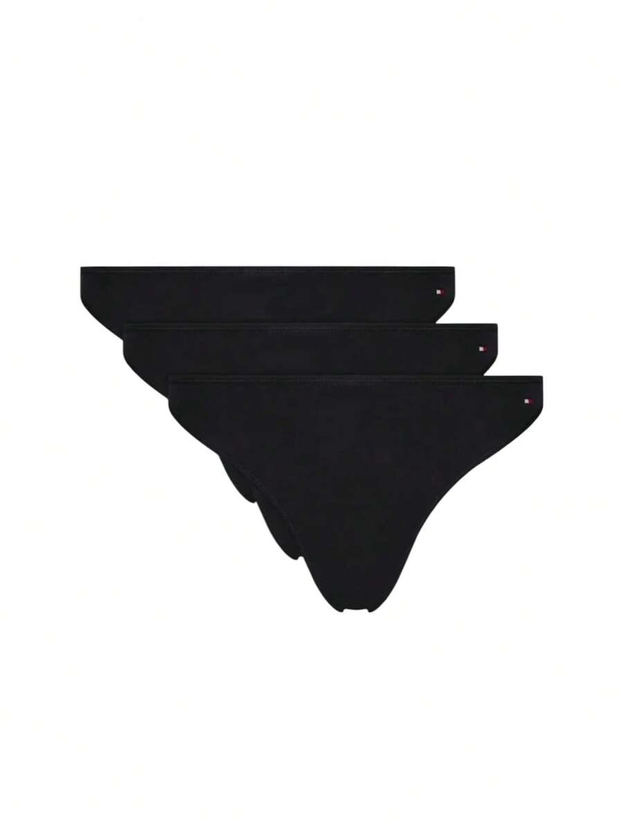 Tommy Hilfiger 3 Pack Women's Briefs - Black - View 1