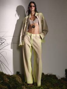 MUSERA 低腰阔腿酸洗牛仔裤，秋季可爱乡村西部风，适合夜间外出、返校、休闲街头风、冬季派对、春夏穿着。 - 彩色 - 查看 1