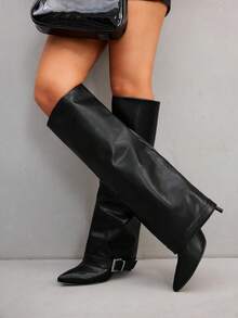 CUCCOO SZL 黑色尖头细高跟踝靴 - 黑色 - 查看 8