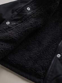 Emery Rose Kids Emery Rose Kids 女婴可爱黑色保暖内衬连帽外套，百搭秋冬 - 黑色 - 查看 7